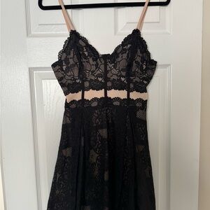 Elegant Black Lace Dress